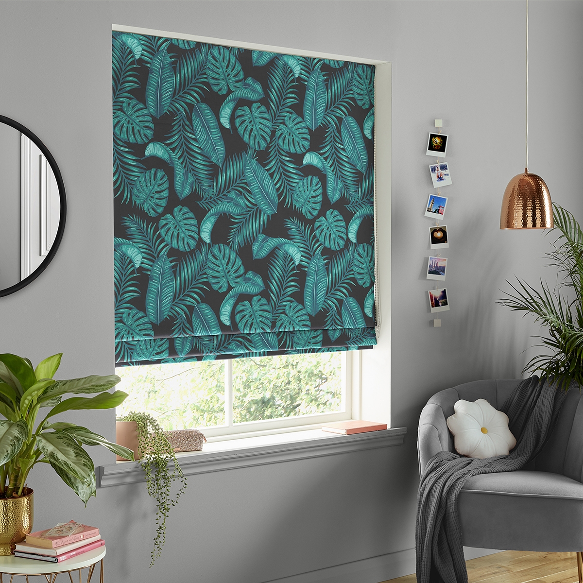 Product photograph of Dominica Midnight Roman Blind from Choice Furniture Superstore.
